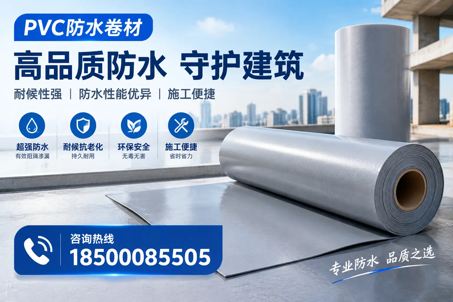 PVC防水卷材的防水效果评测，适合青岛的科学依据